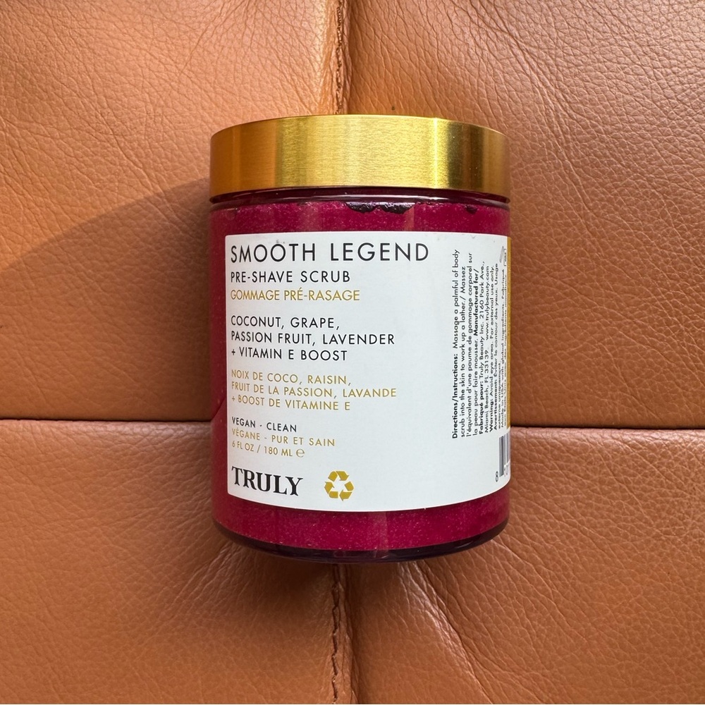 Truly beauty Smooth Legend pre shave scrub exfoliator